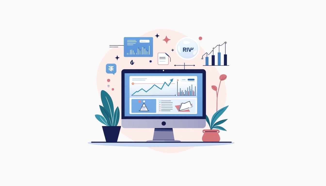 A minimalist flat vector illustration of a trading platform with a raw spread account.