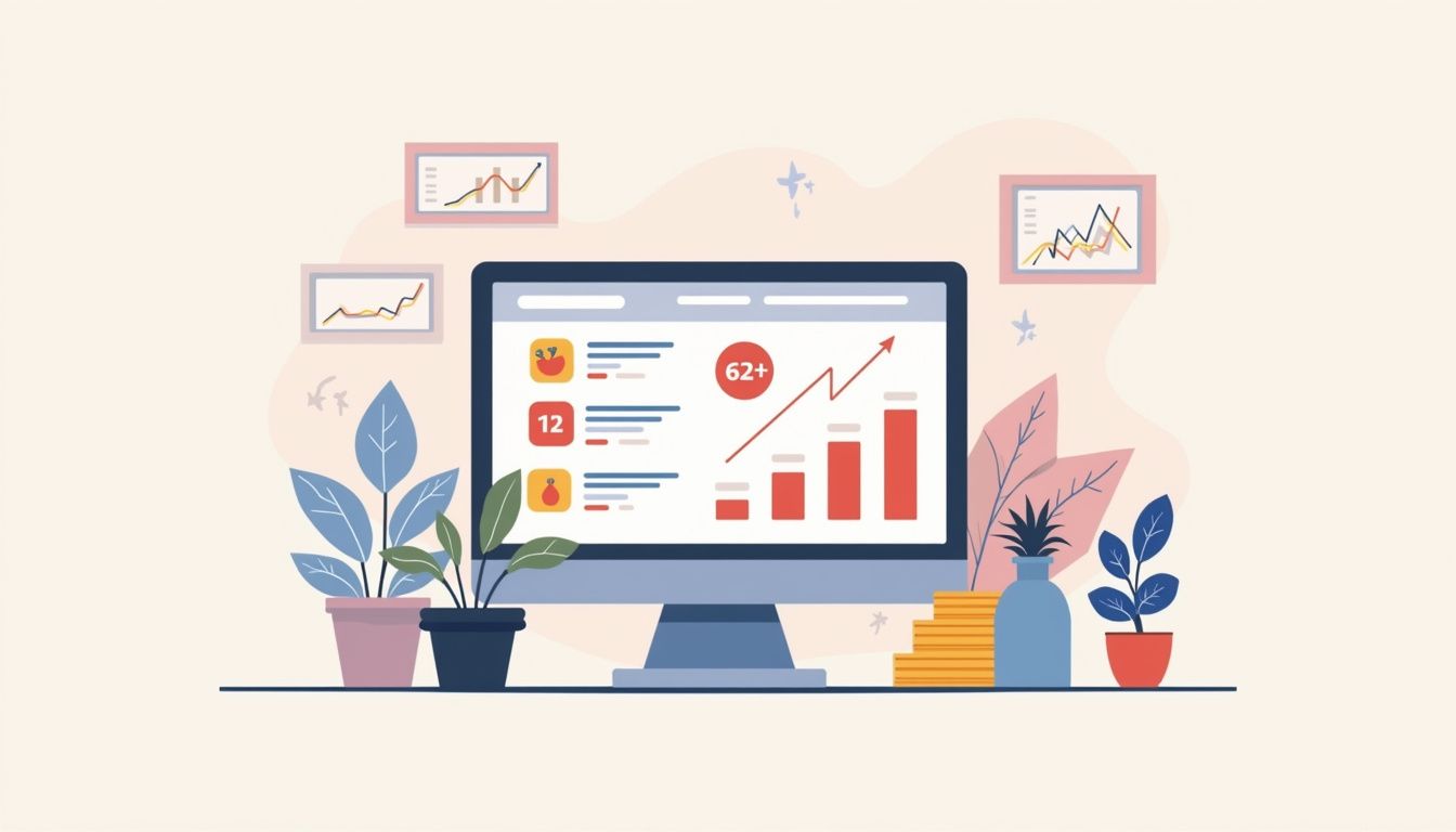 A minimalist office scene featuring a Forex profit calculator on a monitor. A minimalist office scene featuring a Forex profit calculator on a monitor.