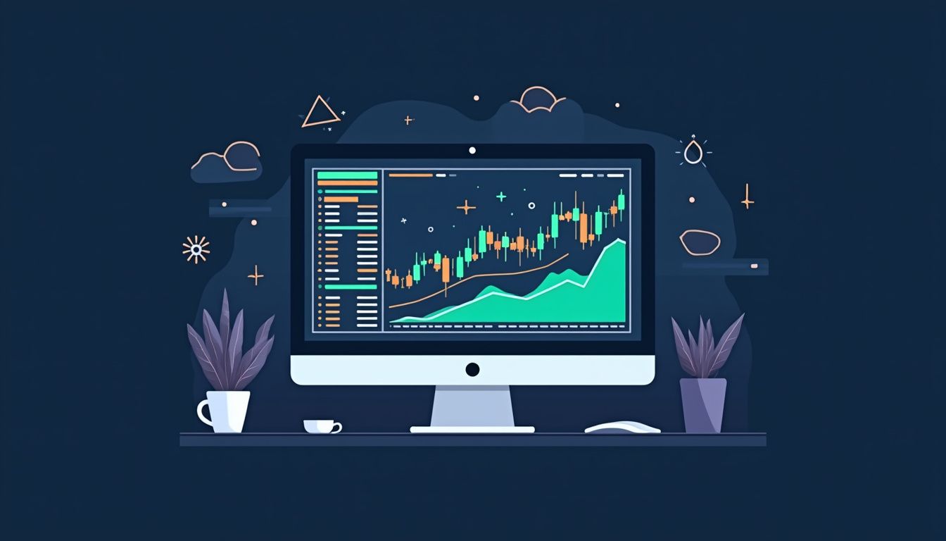 Vector illustration of a Forex trading robot interface on MetaTrader.